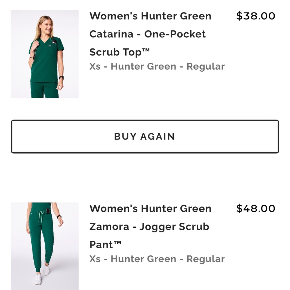 Figs Hunter Green Zamora Jogger Pants